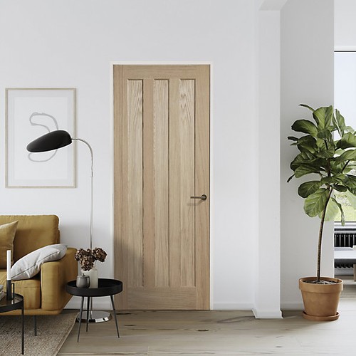Oak veneer internal door - oak, 3