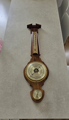 Vintage barometer thermometer - vintage,