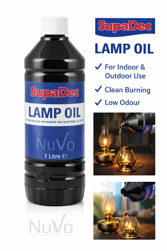 Supadec lamp oil litre clean - supadec,