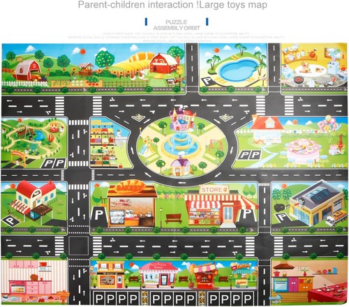 Pvc game rug city - pvc, play