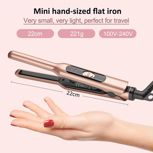 Ceramic mini hair straightener - hair,