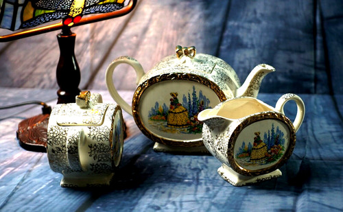 Antique sadler tea set - antique,