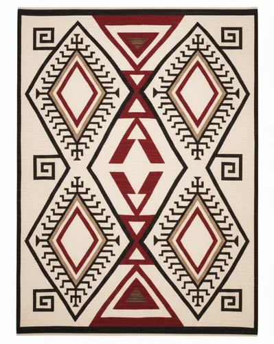Large wool kilim navajo - kilim,
