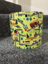 Transport / Cars/ Fire Engine Children’s Lampshade for Boys Bedroom Decor