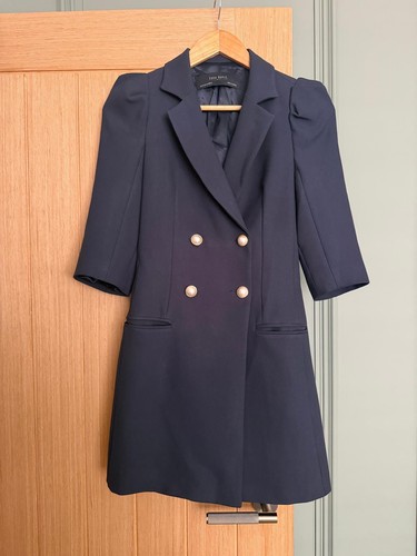Zara basic navy blazer dress - basic,