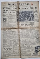 Vintage WW2 Daily Express