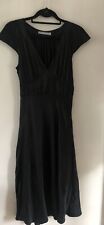 Stunning Designer Black 100% Silk Fully Lined Vintage Style 1920’s Dress Size 10