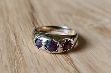 Gilded Silver Ring with 3