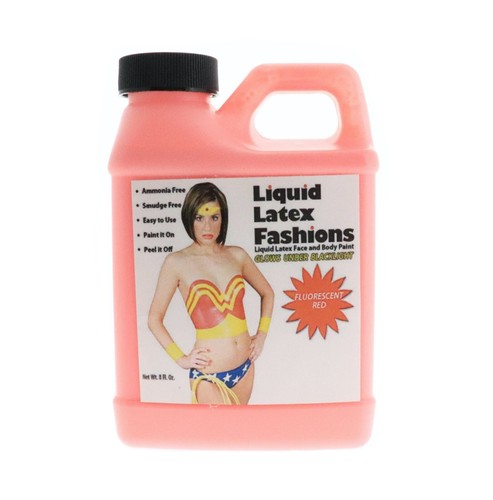 Liquid latex fluorescent red - liquid,