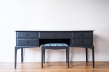 Stag Minstrel Hand Painted Dressing Table and Stool Vintage