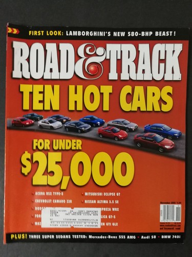 Road track november 2001 - track,