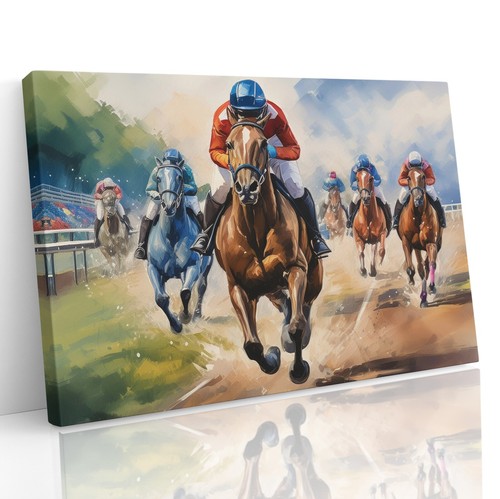Horse racing horses - horse,
