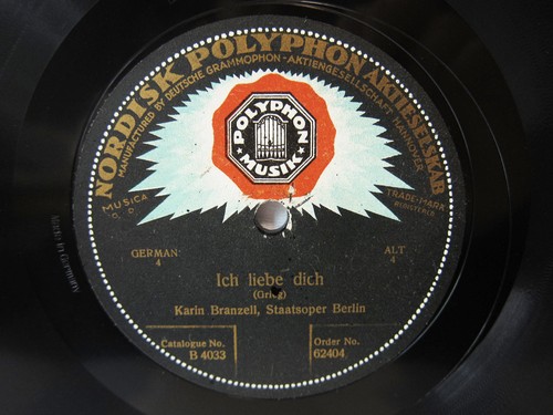 78rpm karin branzell sings - branzell,