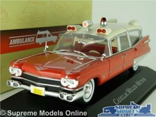 CADILLAC MILLER METEOR AMBULANCE MODEL CAR 1:43 SCALE IXO ATLAS 7495002 USA K8