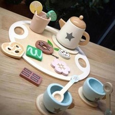 Interactive Wooden Tea Set