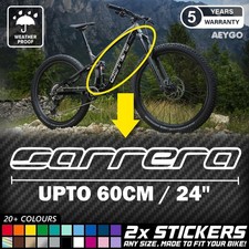 2x CARRERA Bike Frame Vinyl