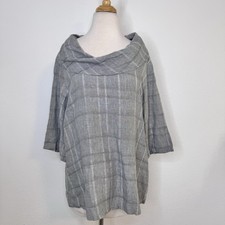 Chalet Womens Linen Cowl Neck