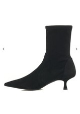 Stuart Weitzman Naomi Pointed-Toe Ankle Boots Black Suede 38.5/5.5 UK
