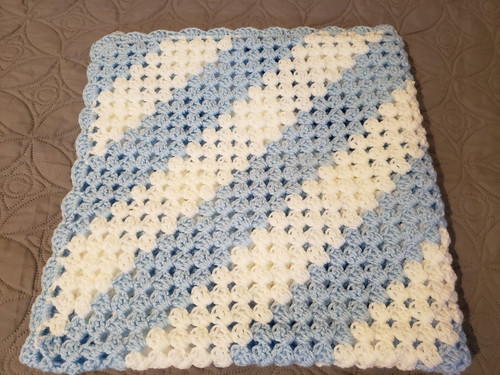 Hand crochet blue - fb),