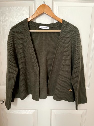 100 wool knit cardigan - 100%,