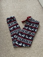 H&M Fleece Pyjamas Bottoms x 2 Size XS 