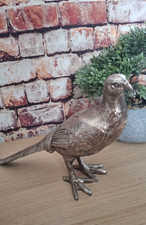BIRD Pheasant silver burnished