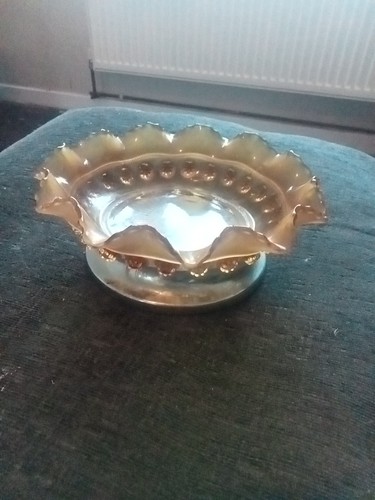 Carnival glass bowl - carnival,