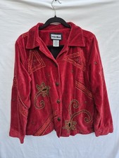 Indigo Moon Red Velvet Jacket