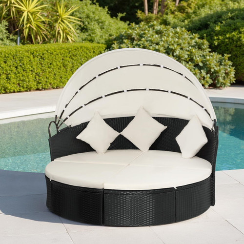 Elegant outdoor round daybed - elegant,