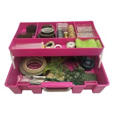 Flower Arranging Accessories Bass Bases Tape Pins Fixing Wires +  Storage Case