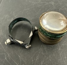 ANTIQUE BRASS CONDENSER LENS .