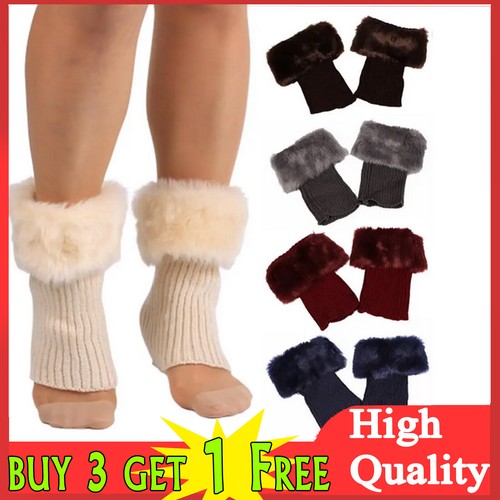 Winter fur boot cuffs toppers - winter,