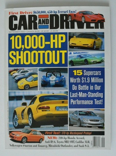 Car and driver september - and,