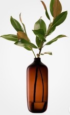 Vessel Vase Peat Brown Glass £135rrp LSA International New  H38cm