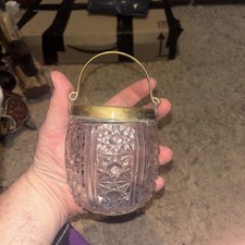 vintage pressed glass biscuit