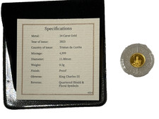 1 x 24 ct gold  small gold