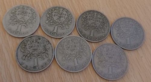 Portugal escudos coins x7 - escudos,