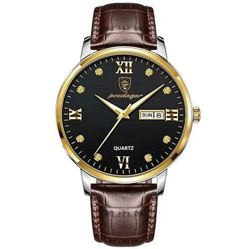 Leather men watch luxury - men's,