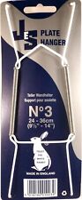 PLATE WALL HANGERS  strong  white wire  SIZE 3 (24-36CMS) (9.5 x 14 inch)
