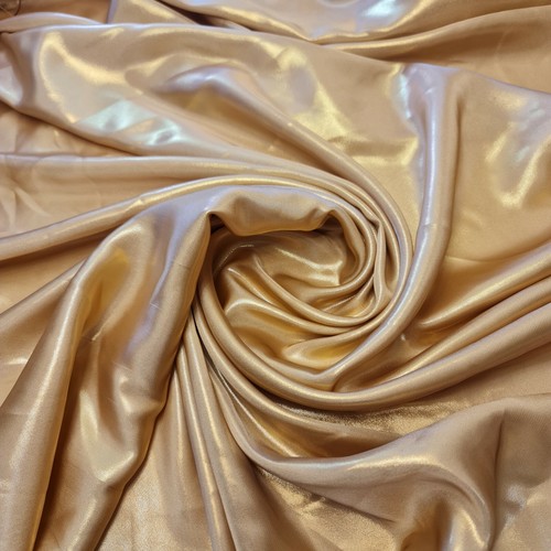 Shimmer foil satin fabric - satin,