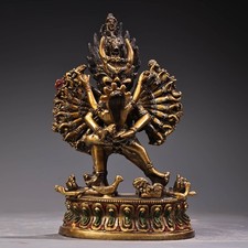 Old pure copper - copper, vajrabhairava