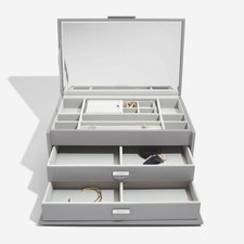 Dulwich Designs Women's Notting Hill Large Leather Jewellery Box [Marks] B+