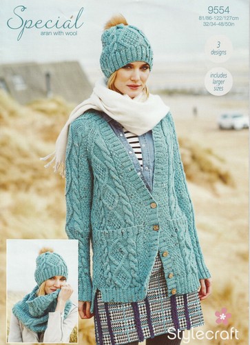 Ladies cardigan snood hat - cardigan,