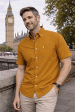 Mens Short Sleeve Oxford Shirt