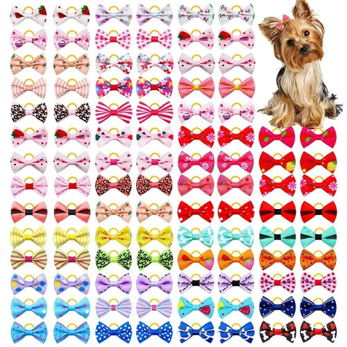 30pcs dog bow with rubber - 30pcs,