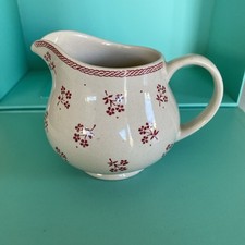 LAURA ASHLEY JOHNSON BROTHERS PETITE FLEUR PINK BURGUNDY CREAM JUG.