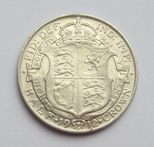 George silver 1912 halfcrown - george, v