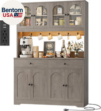 71" LED Kitchen Pantry Cabinet