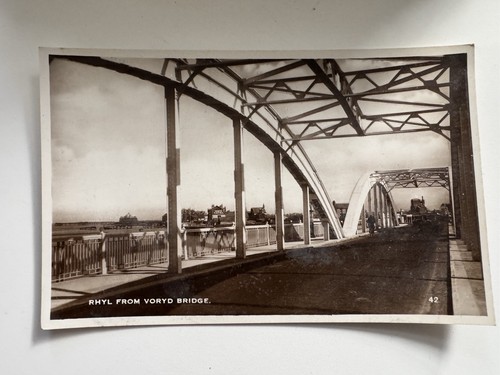 Rhyl voryd bridge postcard - bridge,
