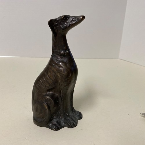 Bronze figurine whippet - figurine,